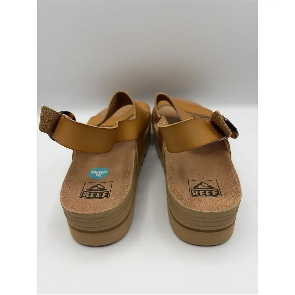 Reef Vista HI Buckle Women's Arch Support Sandals Color Natural CI9065 Sz 8.5